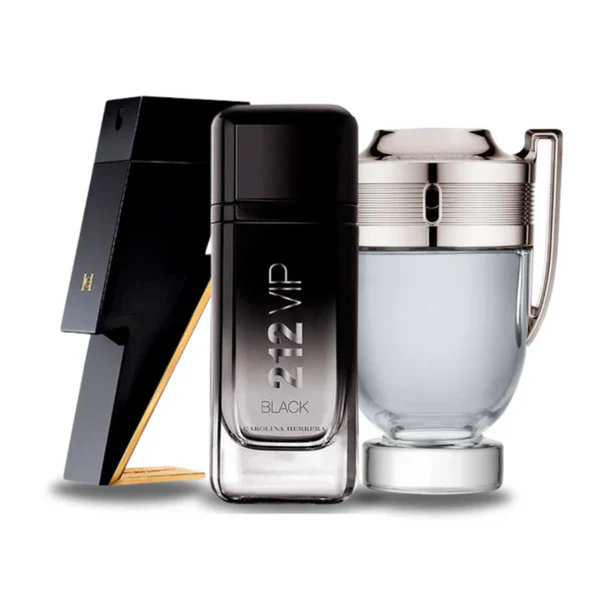 3 Parfums - Bad Boy, 212 Vip Black and Invictus - (Eau de Parfum)