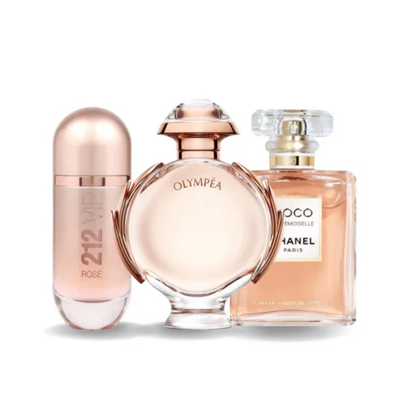 3 Parfums - 212 Vip Rosé, Olympéa and Coco Mademoiselle - (Eau de Parfum)