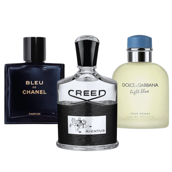 3 Parfums - Bleu de Chanel, Aventus and Light Blue - (Eau Parfum)